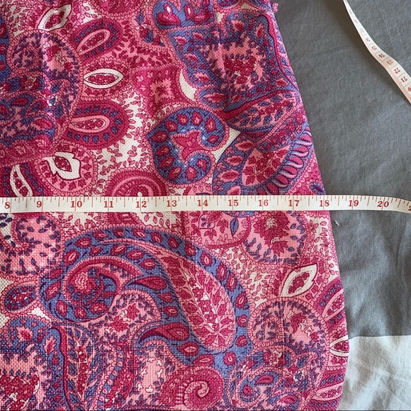 VINTAGE Pink Paisley Pencil Skirt - Picture 5 of 6